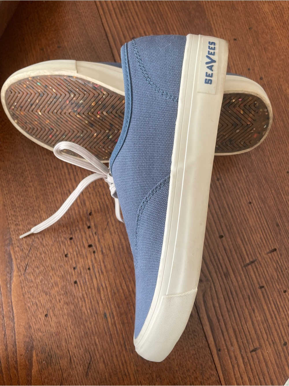 SeaVees Women's Canvas Sneaker Blue LIKE NEW Size 7.5